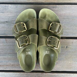 Birkenstock Arizona - Big Buckle Olive Green - 37 (brand new)